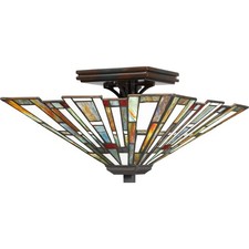 Maybeck 2-Light Flush Mount in Valiant Bronze