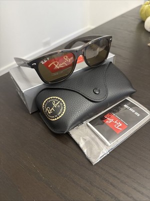 Ray-Ban New Wayfarer RB2132 Polarized Tortoise With Brown Lenses