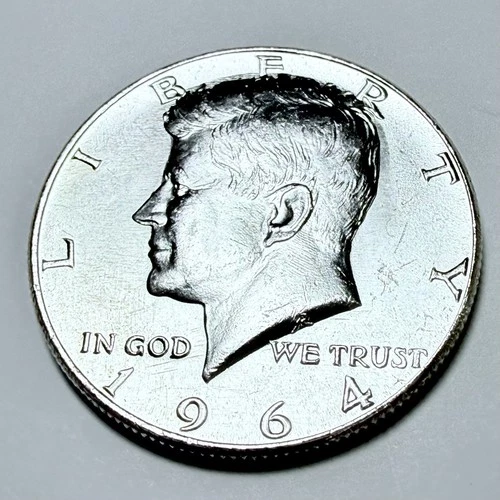 1964 KENNEDY HALF DOLLAR BU/ UNCIRCULATED 90% SILVER MINT STATE PLUS #5964