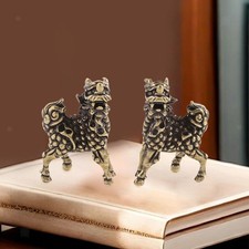 Lot de 2 statues Feng Shui Pixiu, bête mythique chinoise, pour meuble TV,