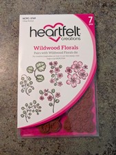 NEW Heartfelt Creations Cling Stamps 7pc WILDWOOD FLORALS HCPC-3769