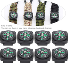 Mini Compass, 25Pcs Black Survival Compass for Camping Hiking Boating ...