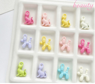 40 Pcs Animal cartoon dog cat mix 3D Charm earrings Pendants DIY Jewelry Makings