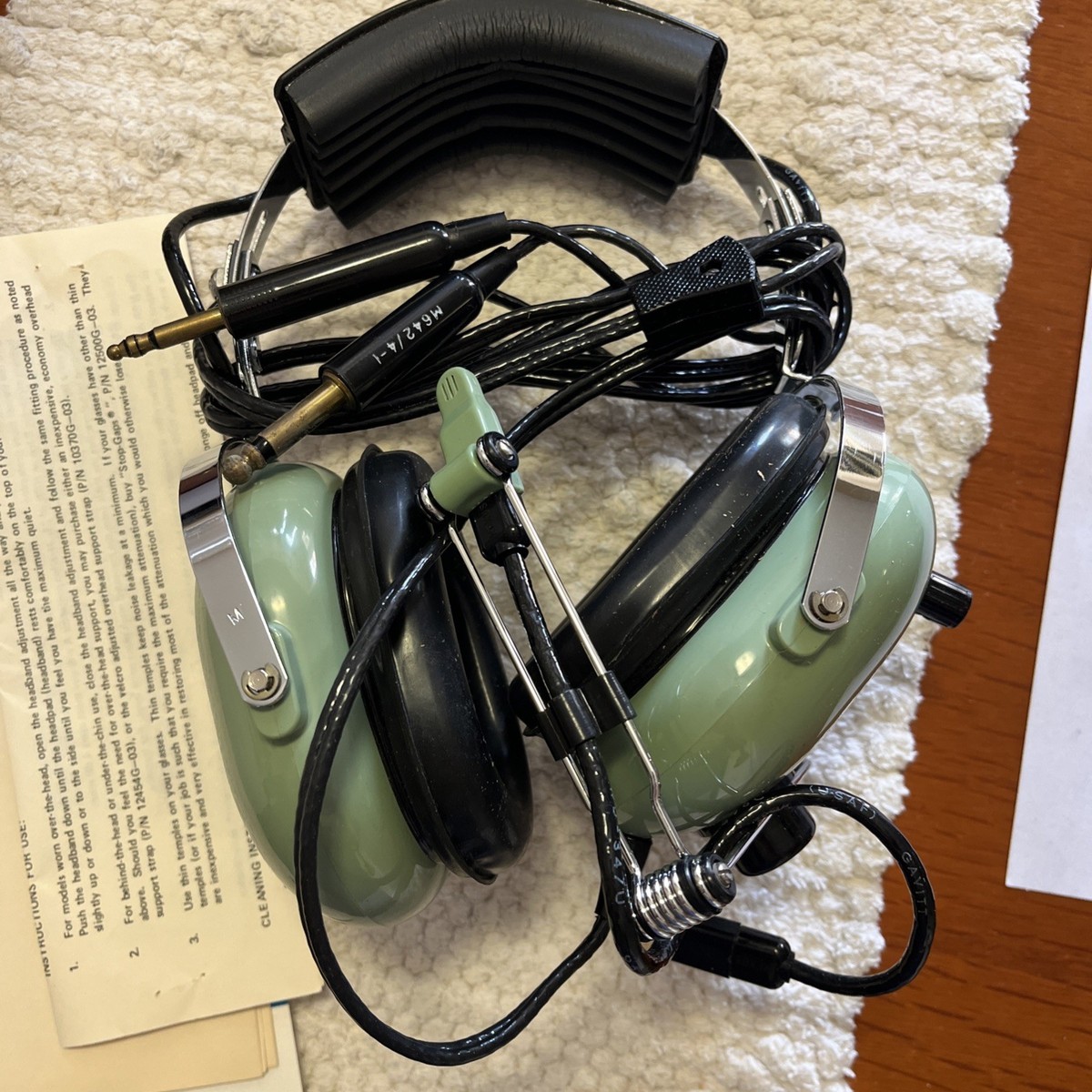 激レア廃盤品 航空機用ヘッドセット David Clark H10-40 激レア廃盤品
