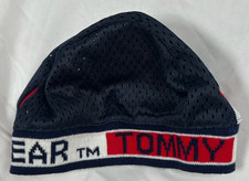 Men's New TOMMY GEAR Skull Cap Navy Blue Red White 90'S