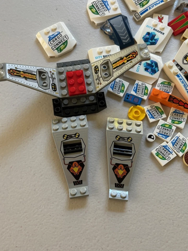 LEGO LOT 100+ PARTS Decorated Decal Sticker Printed BRICKS TILES As Shown - Image 2 of 4