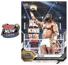 2026 Topps Now WWE #66 Oba Femi King of the R...
