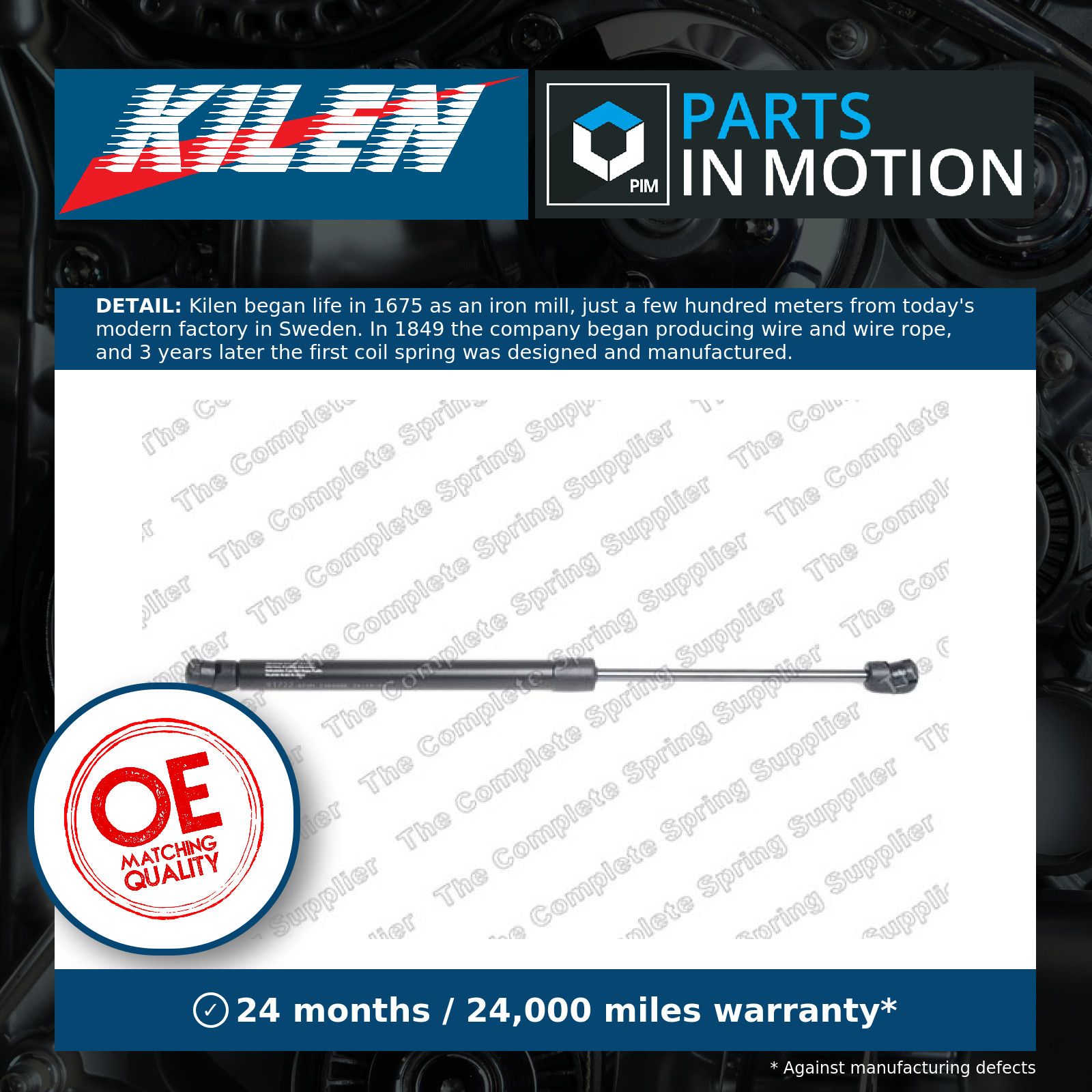 Boot Gas Strut 431037 Kilen Spring Lift Tailgate Rear 81770A2000 81780A2000 New