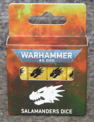 Games Workshop Warhammer 40k Salamander Würfel D6 Neu BNIB 2025 Space Marines Neu