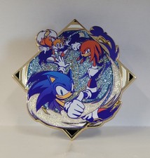 Embossed Enamel Lapel Pin Badge Sonic the Hed...