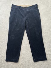 VTG Polo Ralph Lauren Corduroy Pants Mens 40x30 Navy Blue Preston Preppy