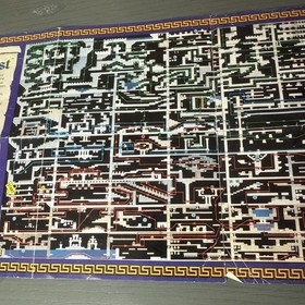 Castlequest Nintendo NES Foldble Promo Poster Map Insert ONLY
