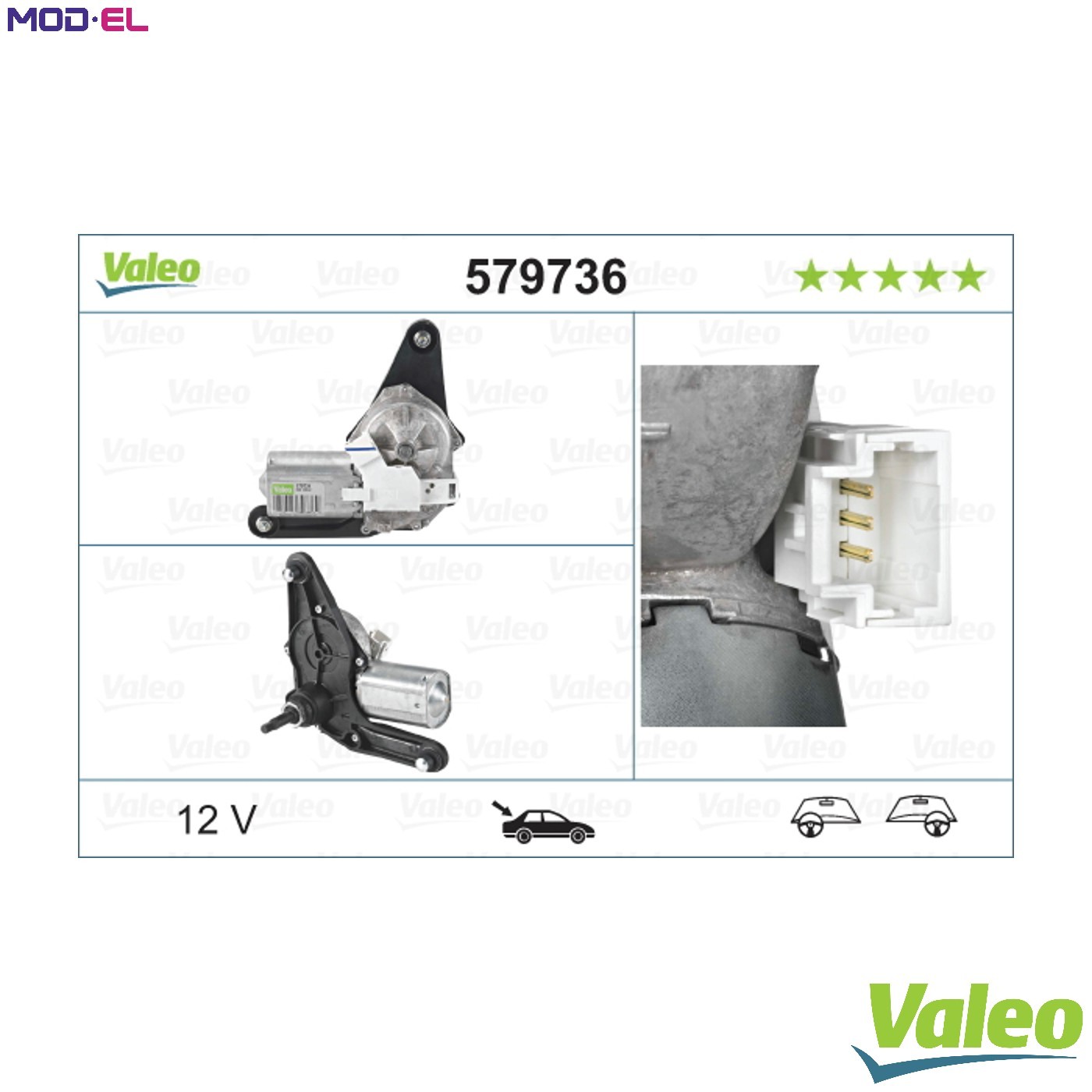 WIPER MOTOR 579736 FOR RENAULT CLIO/II/Mk/MIO/SYMBOL LUTECIA THALIA 1.5L 4cyl