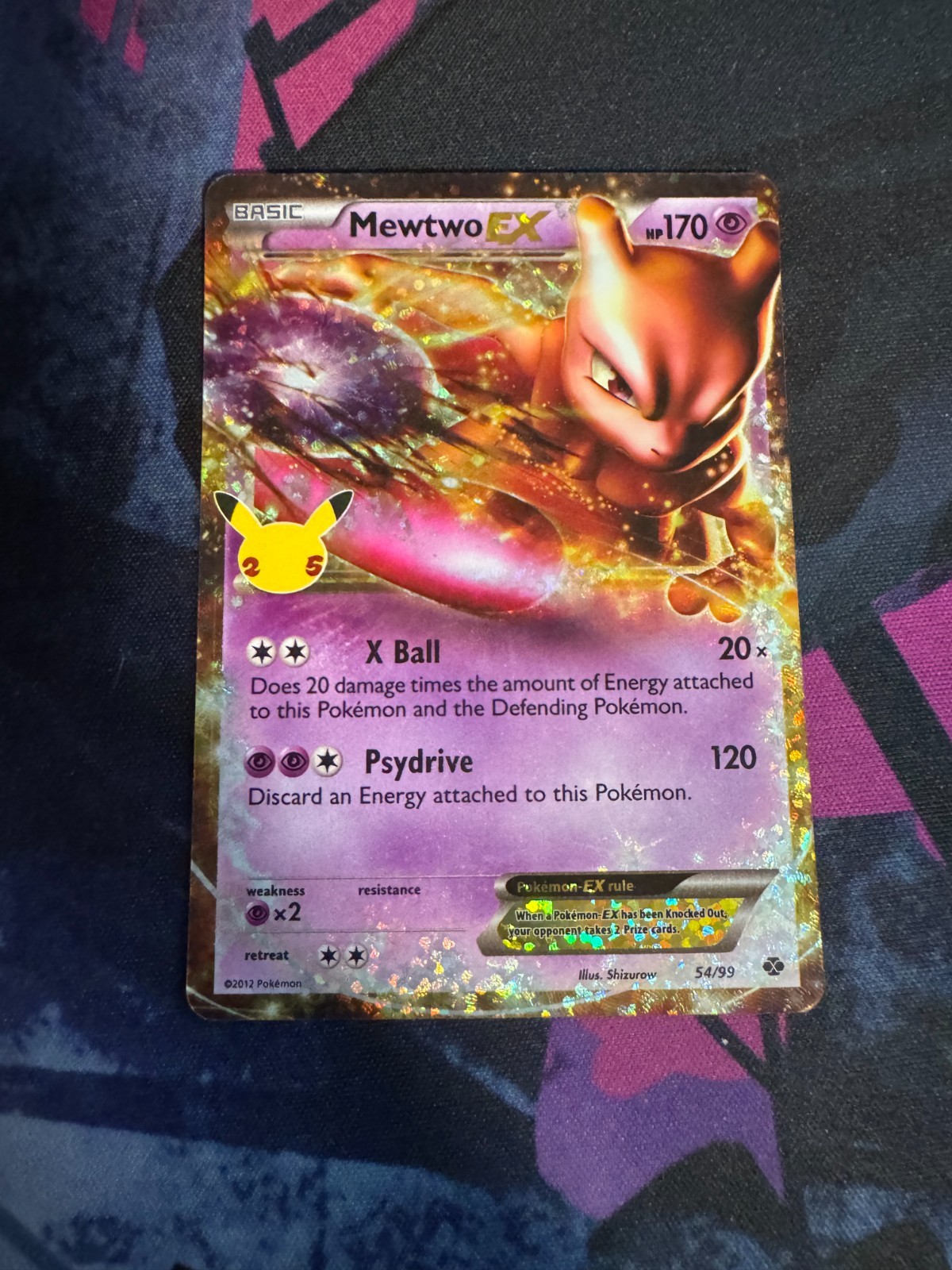 Mewtwo EX 54/99 Celebrations: Classic Collection Holo Pokemon TCG NM/M