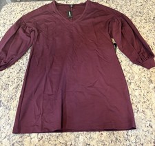Women’s Express Deep Burgundy Long Sleeve Dress Size M