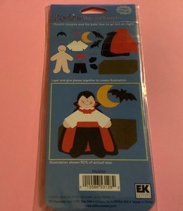 EK Success Paperkins Vincent Vampire- paperdolls - New