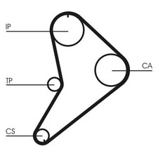 CONTINENTAL CTAM Zahnriemen CT685 für ALFA ROMEO FORD VW