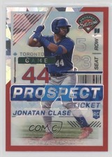 2024 Panini Prospect Edition Red Ice Prizm Jonatan Clase #77 0b7v