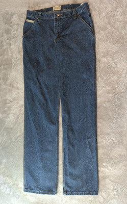 C.E. Schmidt Workwear Jeans Mens 44x34 Blue Denim Straight Work Pants Durable