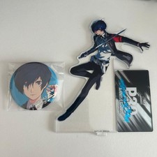 Persona 3 P3 Protagonist Makoto Yuki Acrylic Stand Can Badge