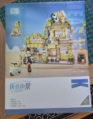 LOZ Street mini 1382 Building Block Bear Coffee