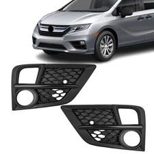 Front Fog Light Covers For Honda Odyssey 2018 2019 2020 Bumper Lamp Bezel Pair