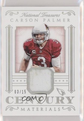 2015 National Treasures Century Materials Holo Silver 3/15 Carson Palmer 0b2