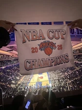 NY Knicks NBA Cup 2025 Champion Towel at MSG
