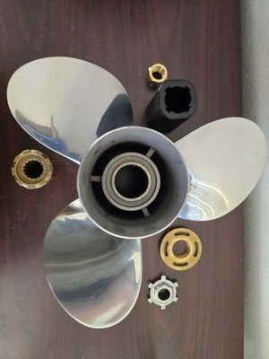 13 3/4x15 Stainless Boat Propeller fit Mercury Engine 40-140hp 15 Spline ToothRH