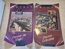 2 Vintage Amtrak Travel Posters Discover Civilization Discover The Magic