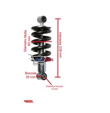 AMMORTIZZATORE IDR. ELLEBI MOLLA NERA OCCHIO/OCCHIO - 292916005 / 123063