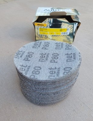 Mirka AE24105080 Autonet 6in. Mesh Sanding 80 Grit Grip Disc (50/Box)