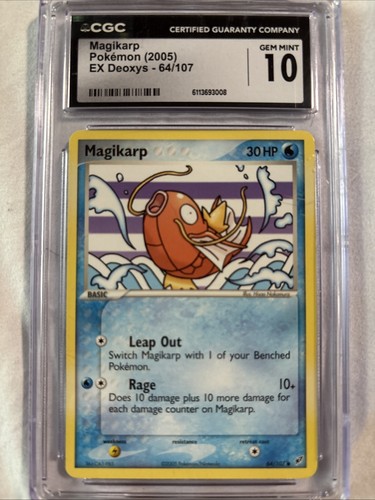 Magikarp graded CGC 10 for sale on eBay