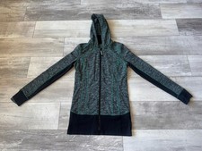 Lululemon define jacket size 8 Green black Yoga Women  s Hoodie Pockets