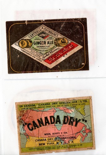 CHILE Collection of 44 Antique Chilean Soda Labels 19th Century Nitrate Offices
