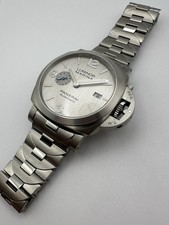 PANERAI PAM00978 Silver 44mm Luminor Marina Automatic 978 Bracelet Box & Papers! 8