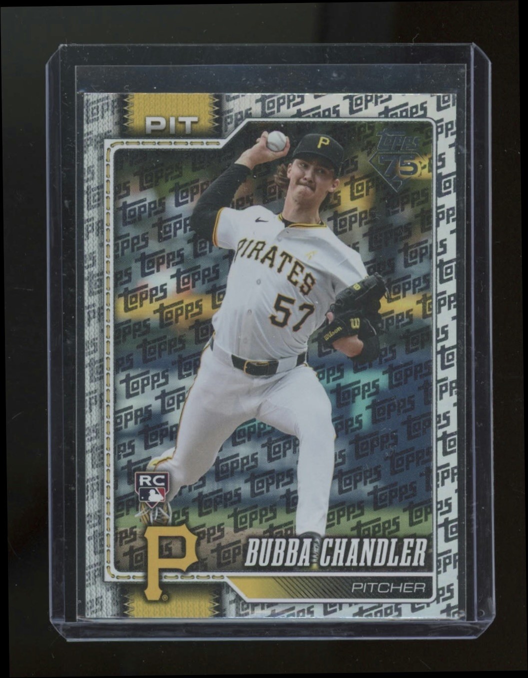 Bubba Chandler 2026 Topps Series 1 Topps Logo Foil Pattern Rookie Card #283