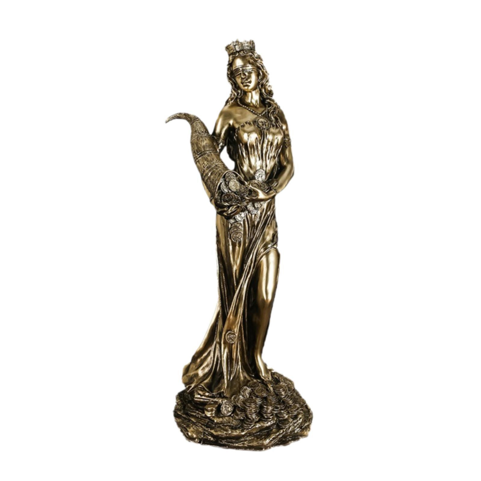 Blinded Greek Goddess Statue Ornament Decoration Office Collectible Figurine