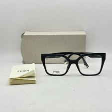 Fendi Womens Fendi Way Oversize Butterfly Acetate Eyeglasses FE50002I Black