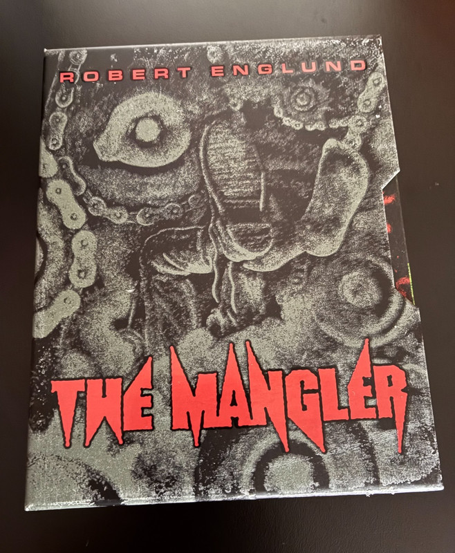 The Mangler 4K UHD Blu-ray w/ Slipcover Booklet Vinegar Syndrome Tobe Hooper