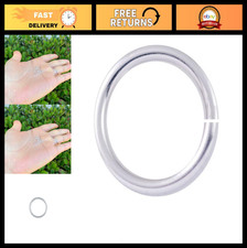 50pcs 6mm Sterling Silver Open Jump Rings 18 Gauge Thick O Ring Connectors for