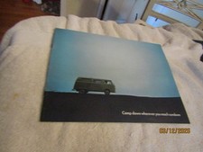 Vintage Volkswagen Vw Oem 1969 Campmobile Bus New Car Dealer Sales Brochure Nos
