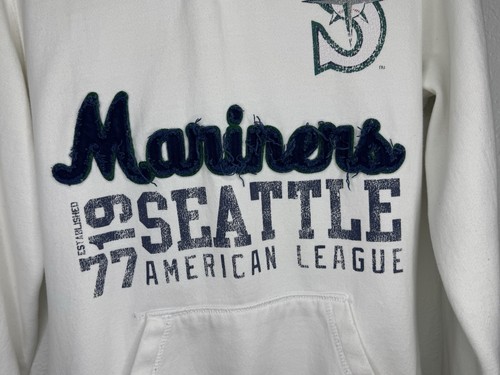 Seattle Mariners Hoodie Womens Sz M 1/4 Zip Pullover Soft As A Grape Embroidered - Picture 3 of 17