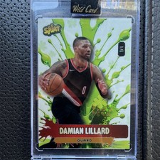 Wild Card Splat Damian Lillard Serial #/4 Basketball Card SLSCBa3-DL 2026