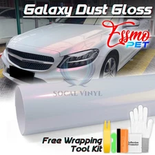 ESSMO PET Galaxy Dust Gloss White Red Auto Car Vehicle Vinyl Wrap Decal Sticker
