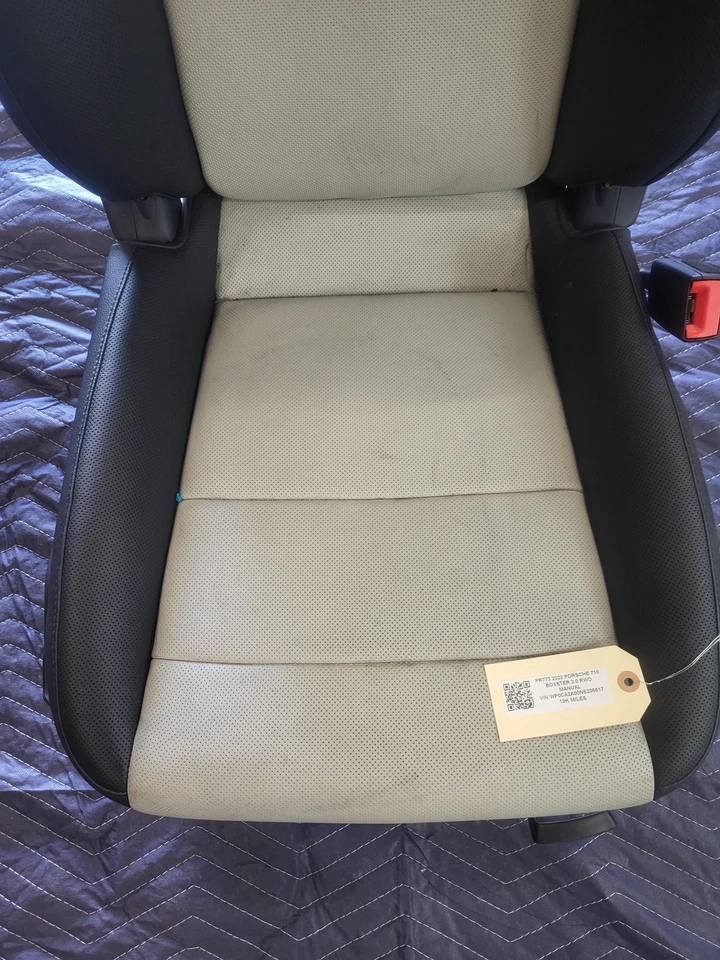 Asiento de pasajero delantero derecho PORSCHE BOXSTER 718 2,0 L TRACCIÓN TRASERA USADO FABRICANTE DE EQUIPOS ORIGINALES 17-24 Foto 3 de 4