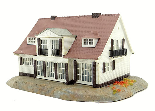Residencia Kibri B-8340 H0 Bruselas casa de pueblo clinker blanco época III-IV | B540 | Zustand: Gebraucht
