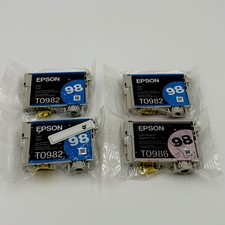 4 Genuine Epson 98 High-capacity Ink T0982  T0986 Artisan 810/835/725/730/837
