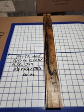 Black and White Ebony Wood turning blank 2 3/4" x 2 1/4" x 28 1/2 " EBW344