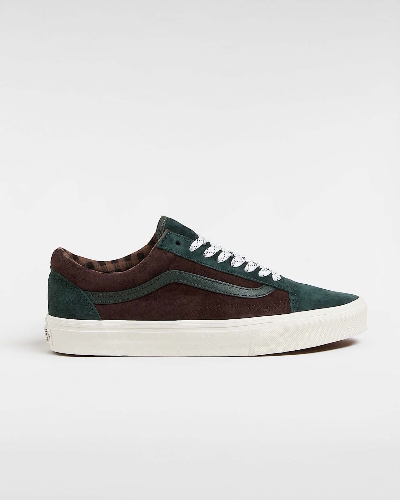 NEW Size 8 Women’s VANS OLD SKOOL PIG SUEDE MEN'S SHOES VN0A2Z42PRM BROWN GREEN thumbnail 2